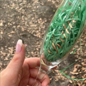 Custom champagne glass